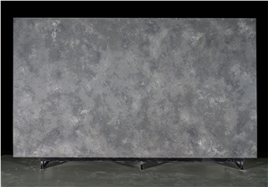 Artificial Quartz Slab Grey Color Stone Luxury Pattern