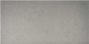 Artificial Quartz Slab Size 320X160cm Hotel Decor Grey Color