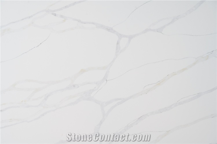 Beautiful Hot Sell Veins Grey Color Quartz Stone Slab