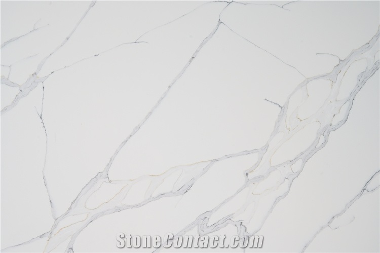 Beautiful Veins Quartz Slab For House Home Hotel Project