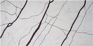 Big Slab Veins Popular Polished Matte Surface Quartz Slab