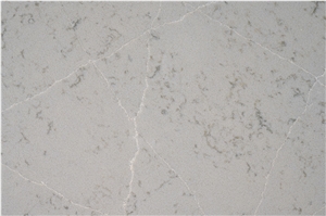 Grey Color White Veins Big Slab Artificial Quartz Stone Slab