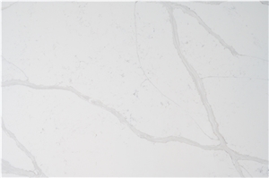 Hot Sell High Quality Calacatta Quartz Slab With Grey Veins