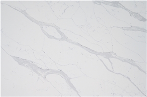 Man Made Stone Artificial Calacatta Quartz Slab Engineered