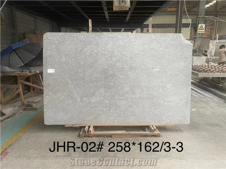 Carrara White Natural Marble Slab Stone With Veins