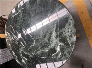 Green Natural Marble Stone In Round Square Table