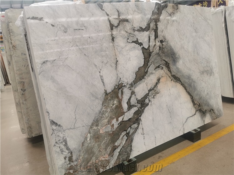 Hot Sell Big Marble Slab On Stock  For Floor Wall