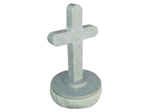 Grey Color Cross Tombstone