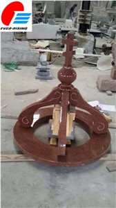 India Red Cross Tombstone, Cross Headstone, Cross Monument