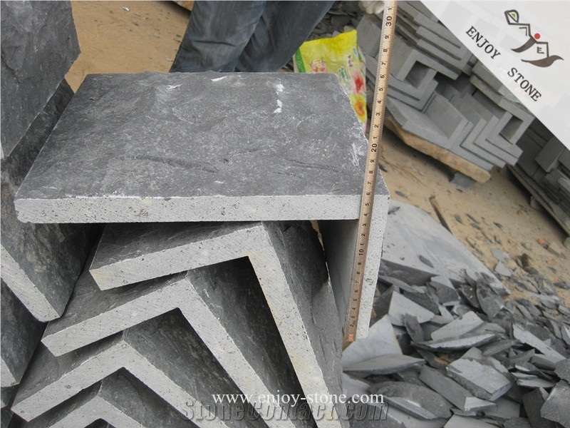 China Black Basalt/Natural Surface/Stone Quoins//Corner Tiles