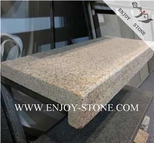 G682 Rustic Yellow Granite/Flamed/Swimming Pool Coping,Tiles