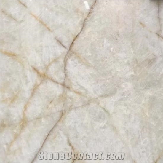 Brazil White Crystal Fjord Quartzite Slabs