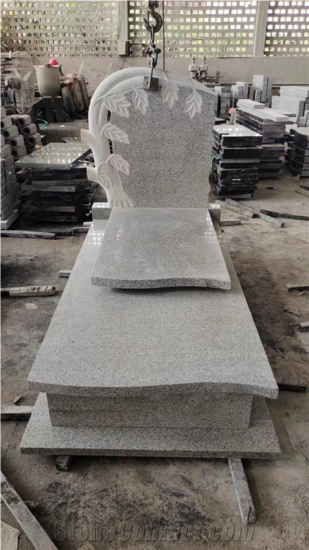 Tombstone Dark Grey Granite Headstone