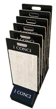 Floor Wood Display Stand For Waterfall Tiles