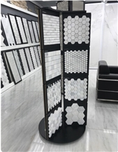 Metal Spin Mosaic Tile Sample Board Display Stand Rack