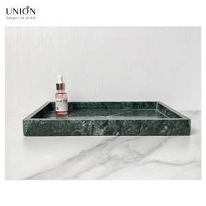 UNION DECO Factory Price Hot Sale Rectangular Marble Tray