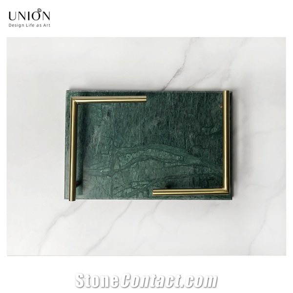 UNION DECO Marble Tray Decorative High End Hotel Shop