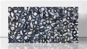 Agate Grey Semiprecious Stone Slabs