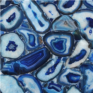 Blue Agate Semiprecious Stone- Agate Blue Semiprecious Stone