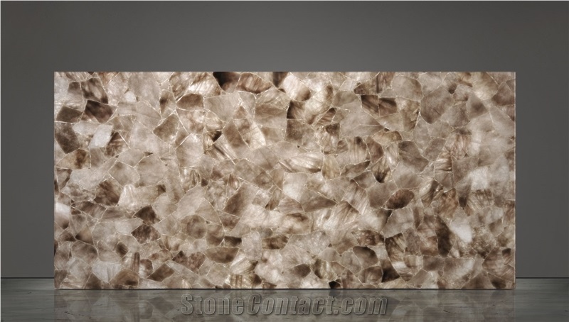 Quartz Smoky Medium Semiprecious Stone Slabs