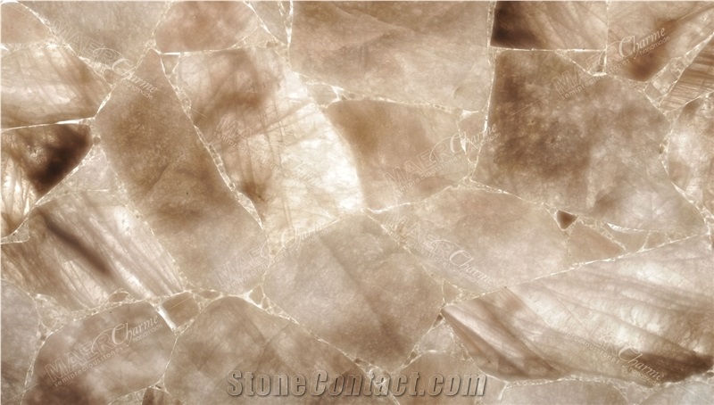 Quartz Smoky Medium Semiprecious Stone Slabs