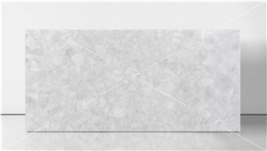 White Quartz Semiprecious Stone Slabs