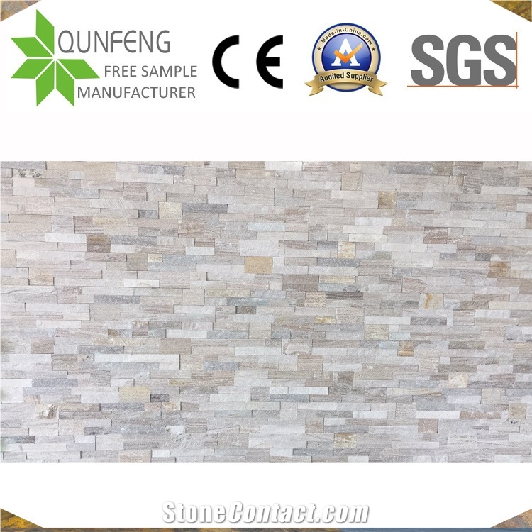 China Brown Culture Stone Quartzite Wall Cladding Panels