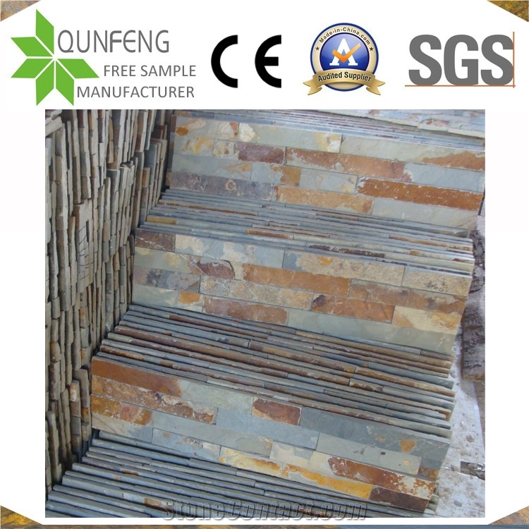 Hebei Cheap Rusty Slate Wall Cladding Stone/Culture Stone