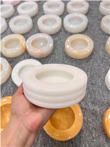 Wholesale Natural Jade Ashtray For Home Decoration