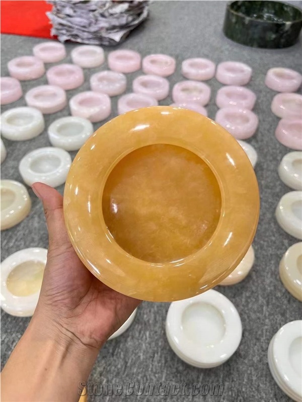 Wholesale Natural  Jade Ashtray For Home Decoration