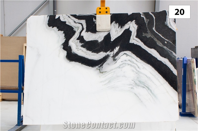 Panda White Marble Bookmatch, 2Cm Slabs