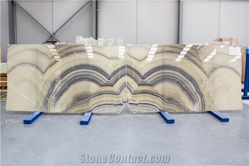 Pearl Grey Bookmatch Slabs