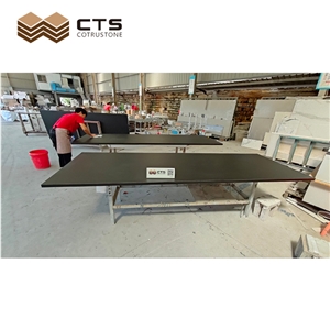 Pure Black Countertop With Apron 6Mm Thick Sintered Stone