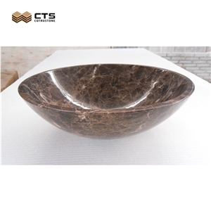 Bathroom Sinks Dark Emperor Marble Sink High Quality Best