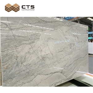 Hot Sale Brazil Calacatta White Slab For Home Kitchen Decor