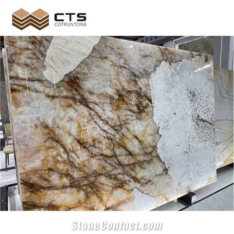 Luxury Stone Pandora Marble Bookmatch For Home Wall Decor