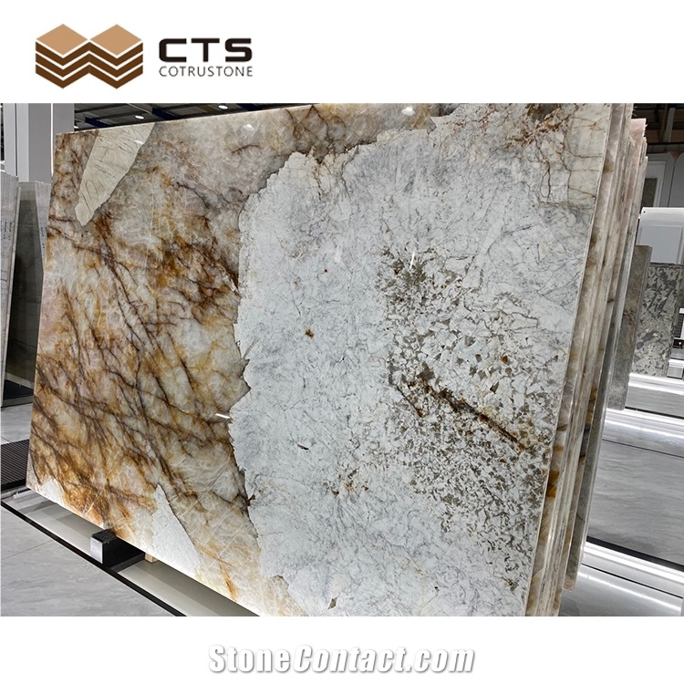 Luxury Stone Pandora Marble Bookmatch For Home Wall Decor