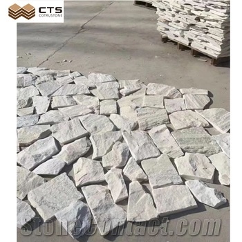White Crystal Wall Cladding Slate Natural Stone For Outdoor