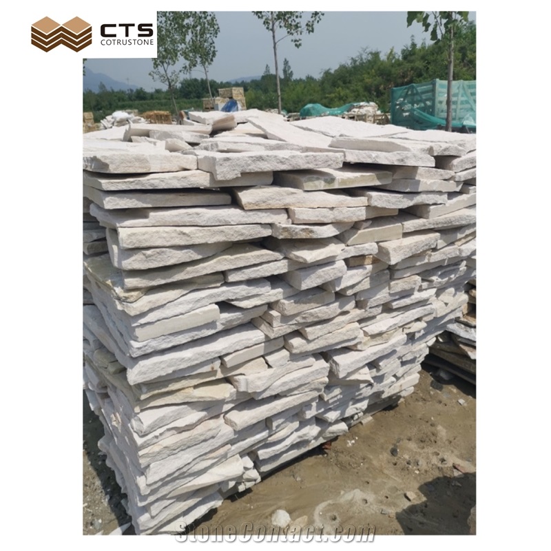 White Pearl Sandstone Outdoor Cladding High Quality Cheap