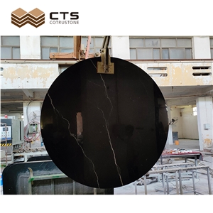 Wholesale Nero Marquina Marble Slab Coffee Table Tops