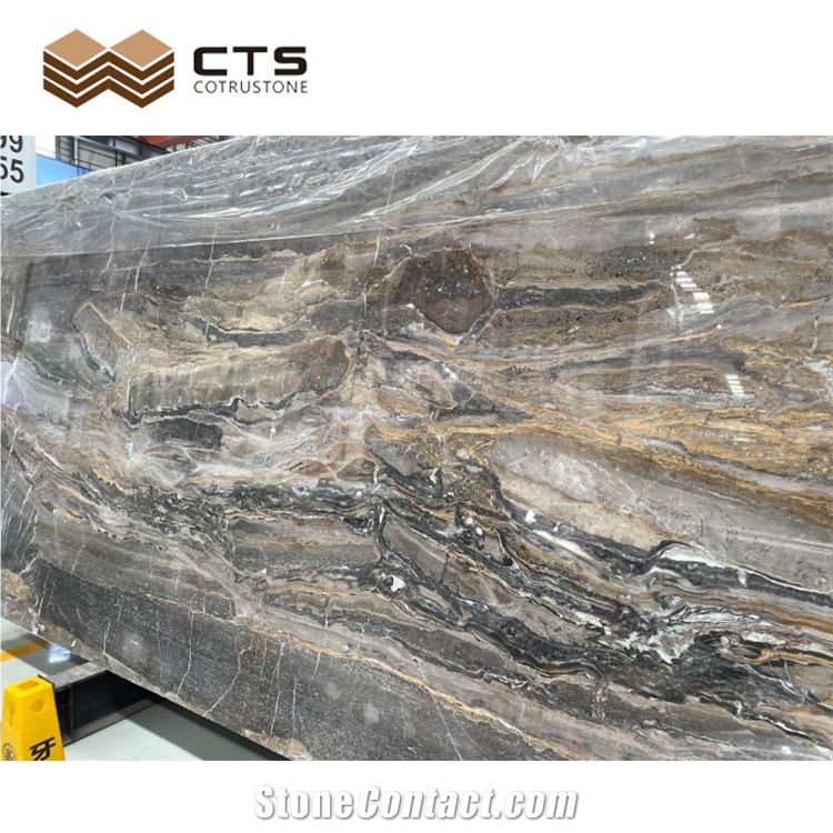 Wholesale Price Venice Brown Marble Slab Tile For Flooring