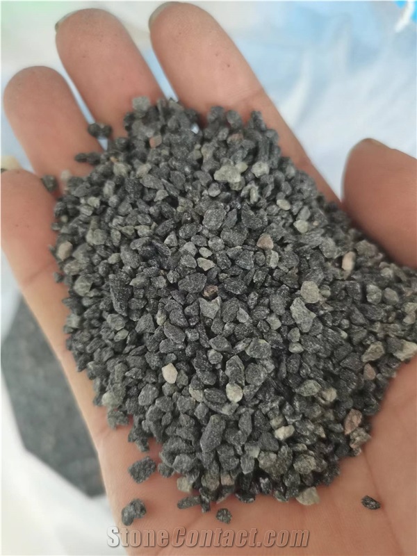 Black Basalt Crushed Chips Gravel Aggregate