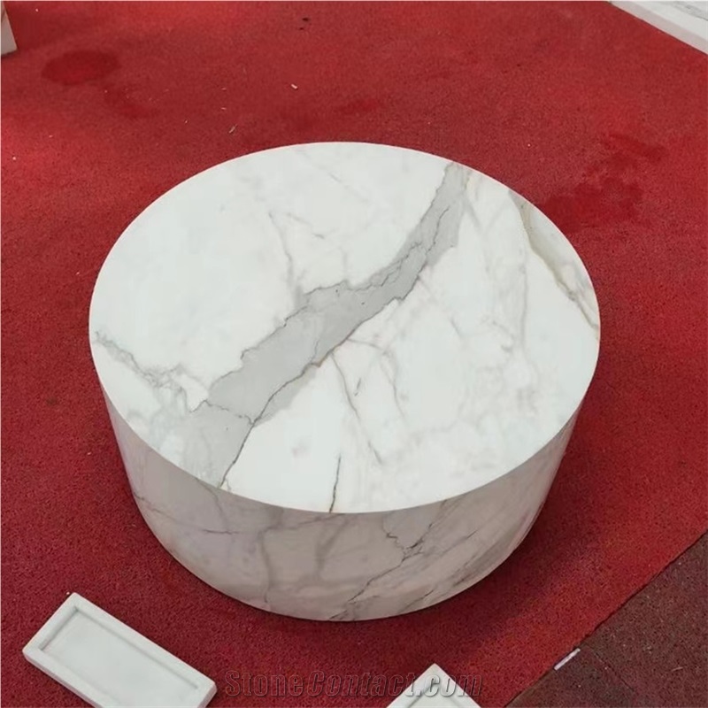 Beige Travertine Home Decor Stone Tables Coffee Table