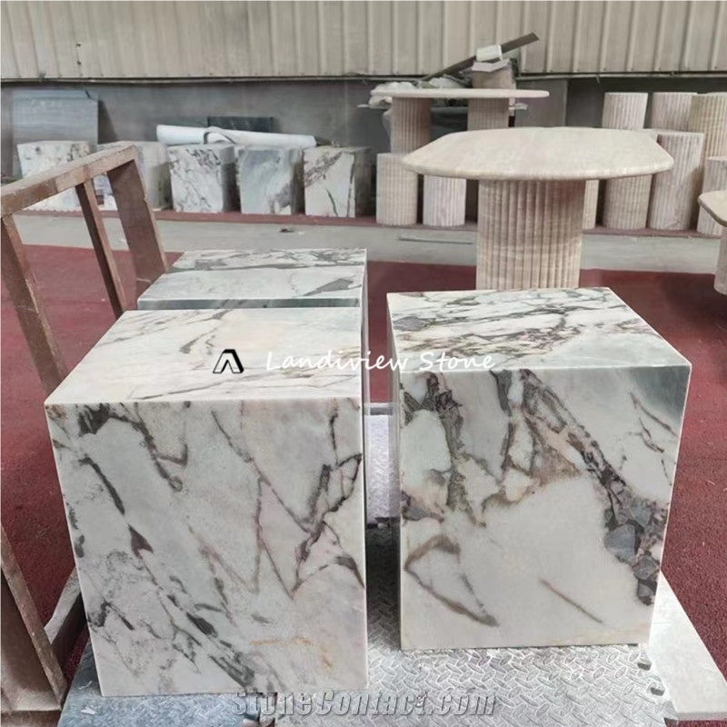 Super White Marble Side Coffee Table Home Furniture