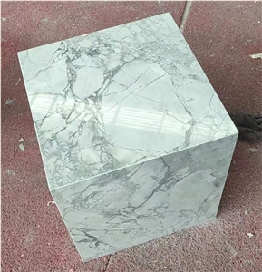 White Quartzite Display Furniture Stand Table Coffee Table