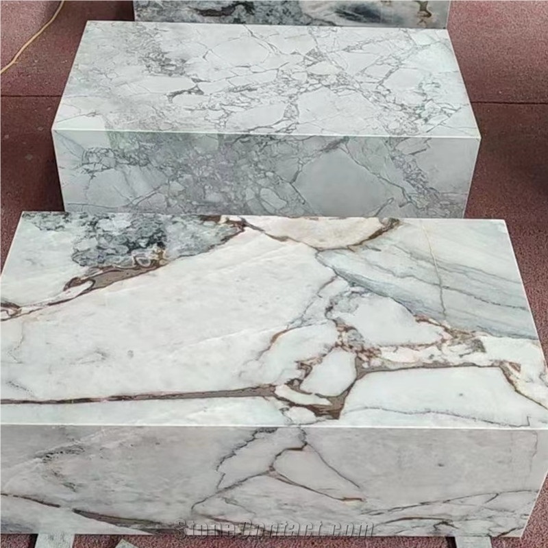 White Quartzite Display Furniture Stand Table Coffee Table