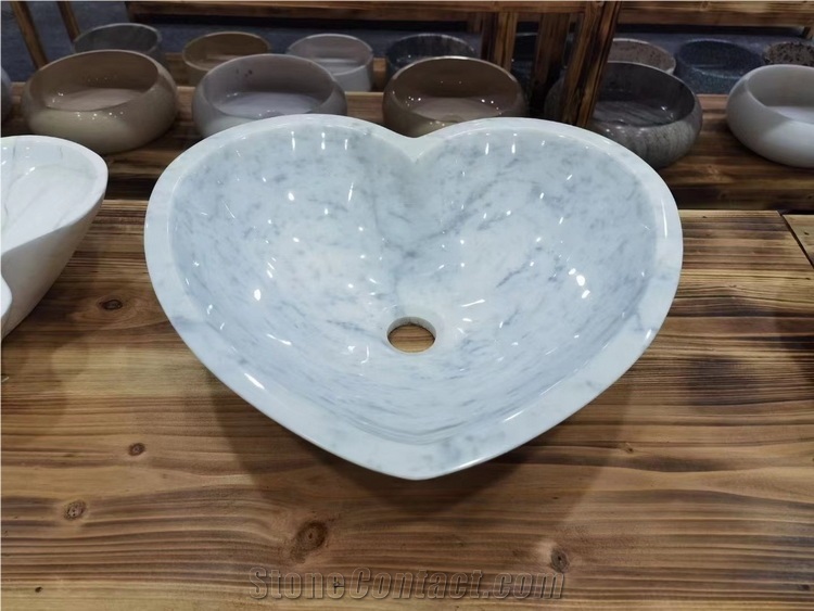 Wholesale Customized Carrara White Marble Sinks, Basins