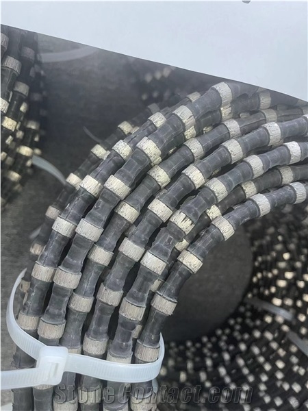 Coated Wire Diamond Wire Saw Rope For Marble Quarry Cutting