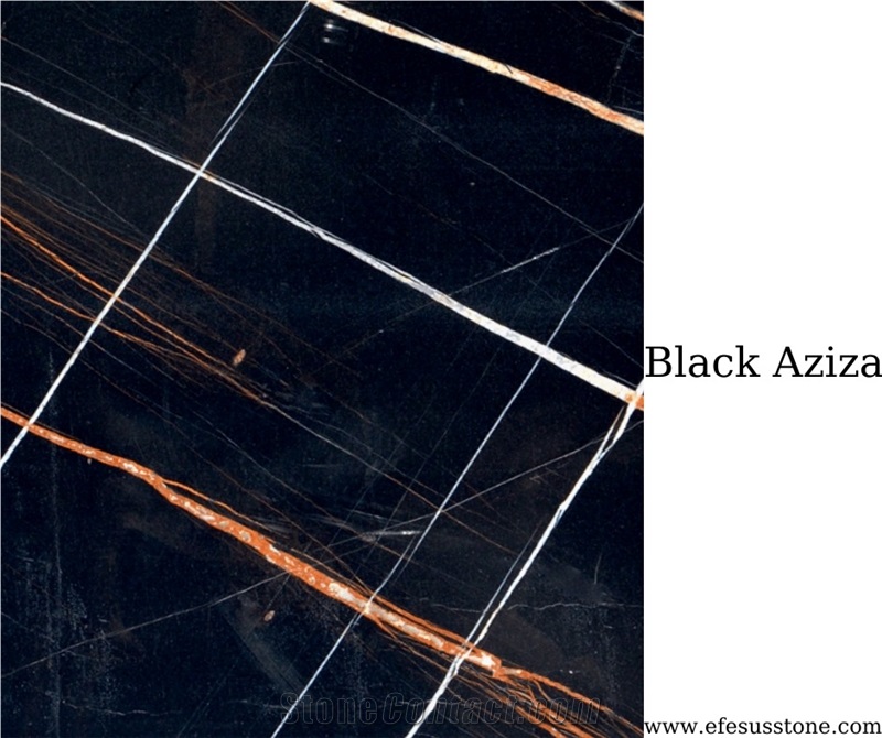 Sahara Black Marble - Black Aziza