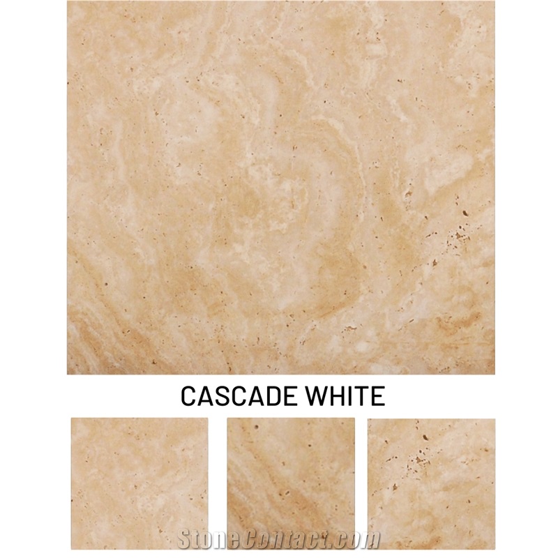 White Travertine - Cascade White